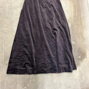Vintage  brown velvet full maxi‎ skirt with pockets! whimsigoth witchy